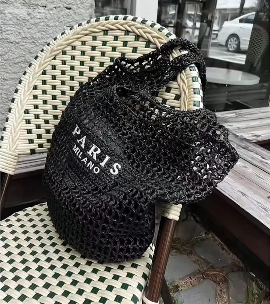 New Woven Bag, Straw Mesh Tote Bag, Beach, Shoulder Bag, Hobo Women, Foldable Large Capacity, for... | Amazon (US)