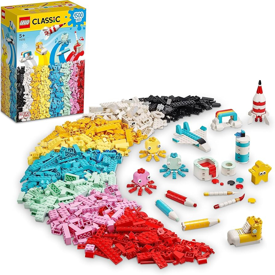 LEGO Classic 11032, Creative Color Fun 1500 Colorful Bricks | Amazon (US)
