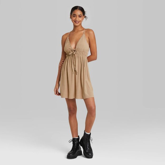 Women's Sleeveless Triangle Cup Fit & Flare Dress - Wild Fable™ | Target