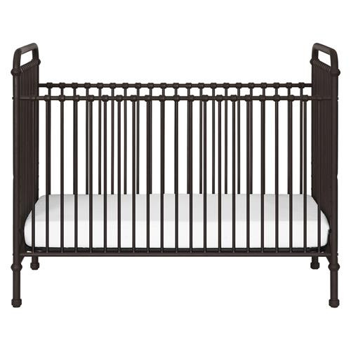 Namesake Abigail French Vintage Iron Steel 3-in-1 Convertible Crib | Kathy Kuo Home