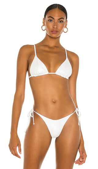 Brittany Bikini Top in Gloss | Revolve Clothing (Global)