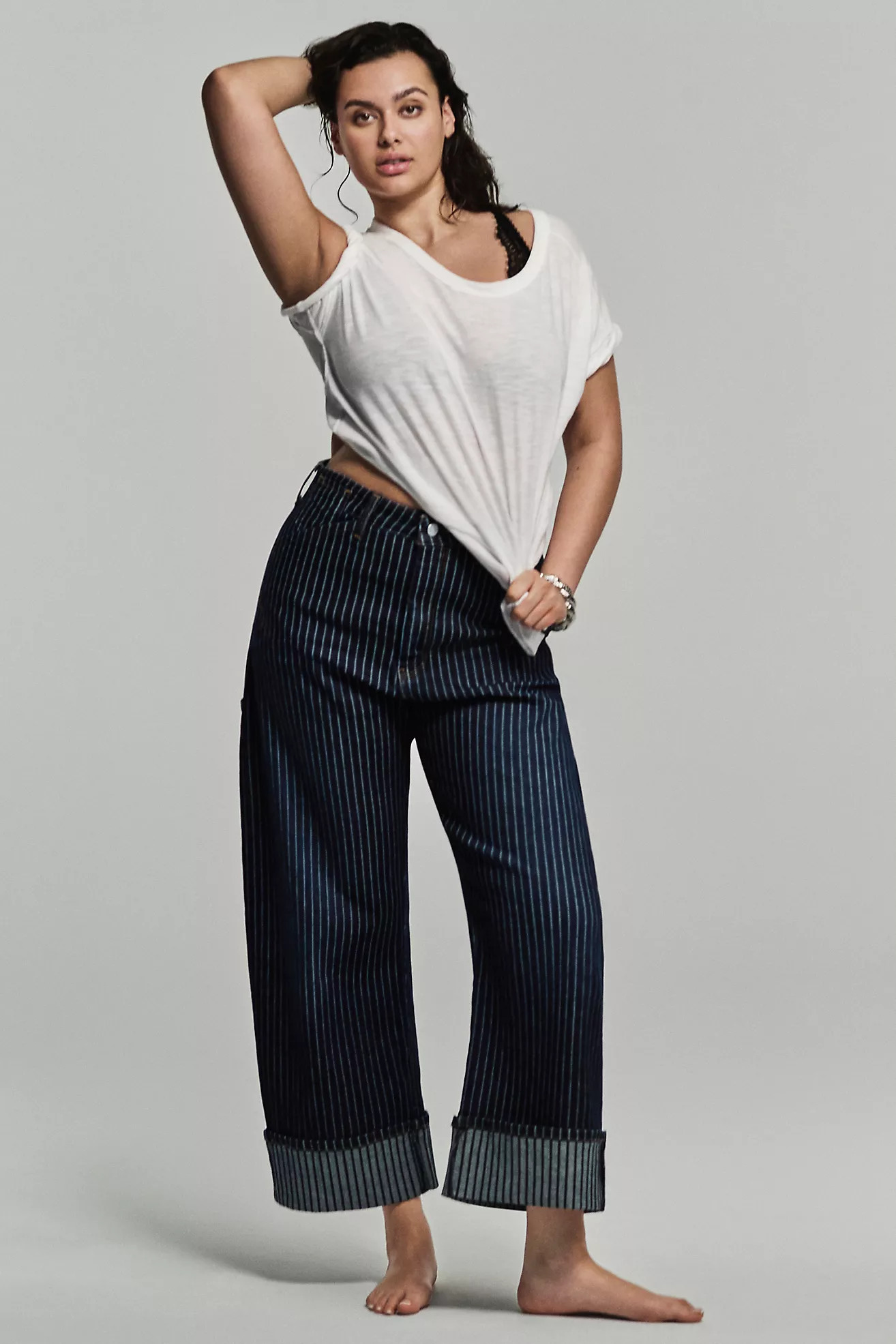Pilcro High-Rise Carpenter Barrel Jeans | Anthropologie (US)