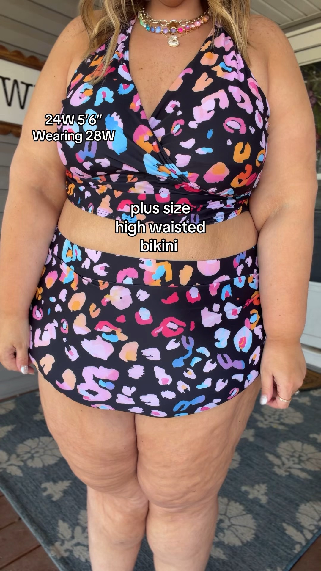 What a fun, colorful plus size swimsuit! Plus size swimwear doesn’t have to be boring!

#LTKPlusSize
