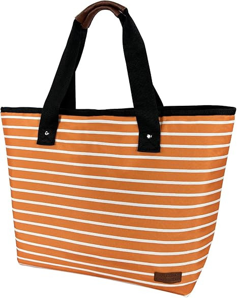 Large Cooler Bag Insulated Blue 30can 18L,Leakproof Soft Coolers Insulated Tote Bag, Reusable Gro... | Amazon (US)