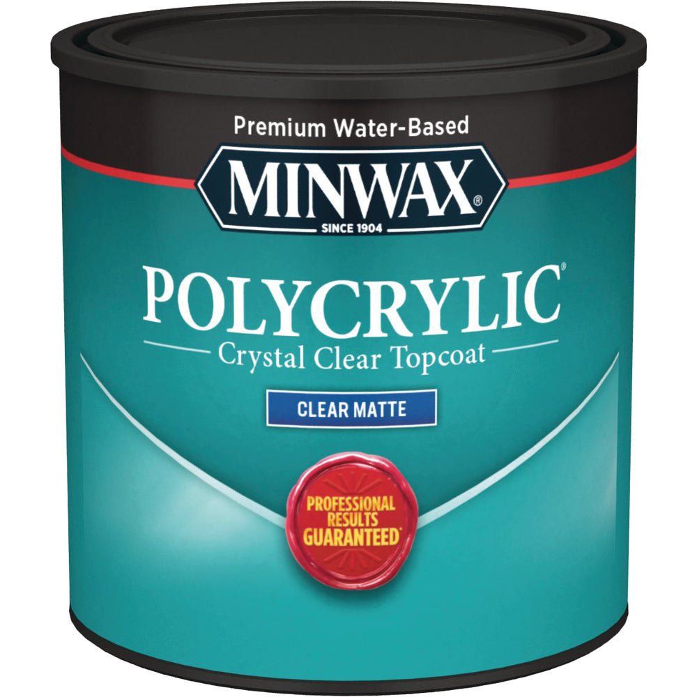 Minwax Polycrylic 1/2 Pt. Matte Water Based Protective Finish(Minwax 222224444) | Walmart (US)