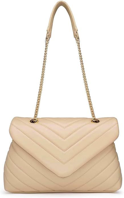 Amazon.com: PRETTYGARDEN Women’s Fashion Crossbody Bags Lightweight Adjustable Chain Strap Quil... | Amazon (US)