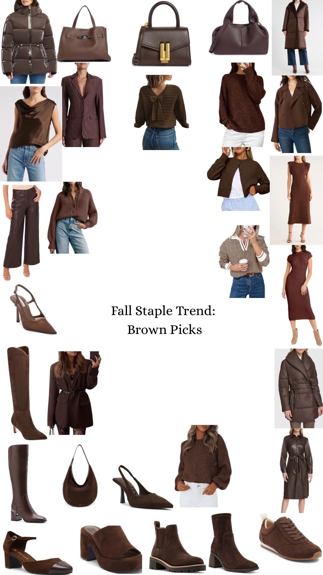 Make brown a staple in your fall wardrobe .

#LTKStyleTip #LTKHoliday #LTKSeasonal