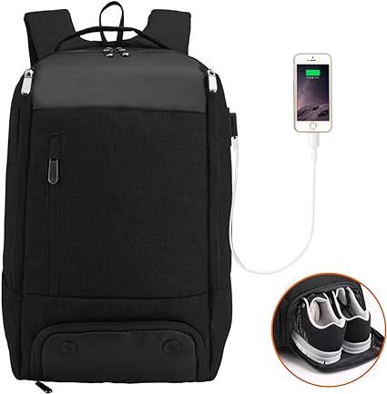 Business Laptop Backpack with Shoe Compartment, MarsBro Travel Sport Gym Work Computer Bag with U... | Amazon (US)