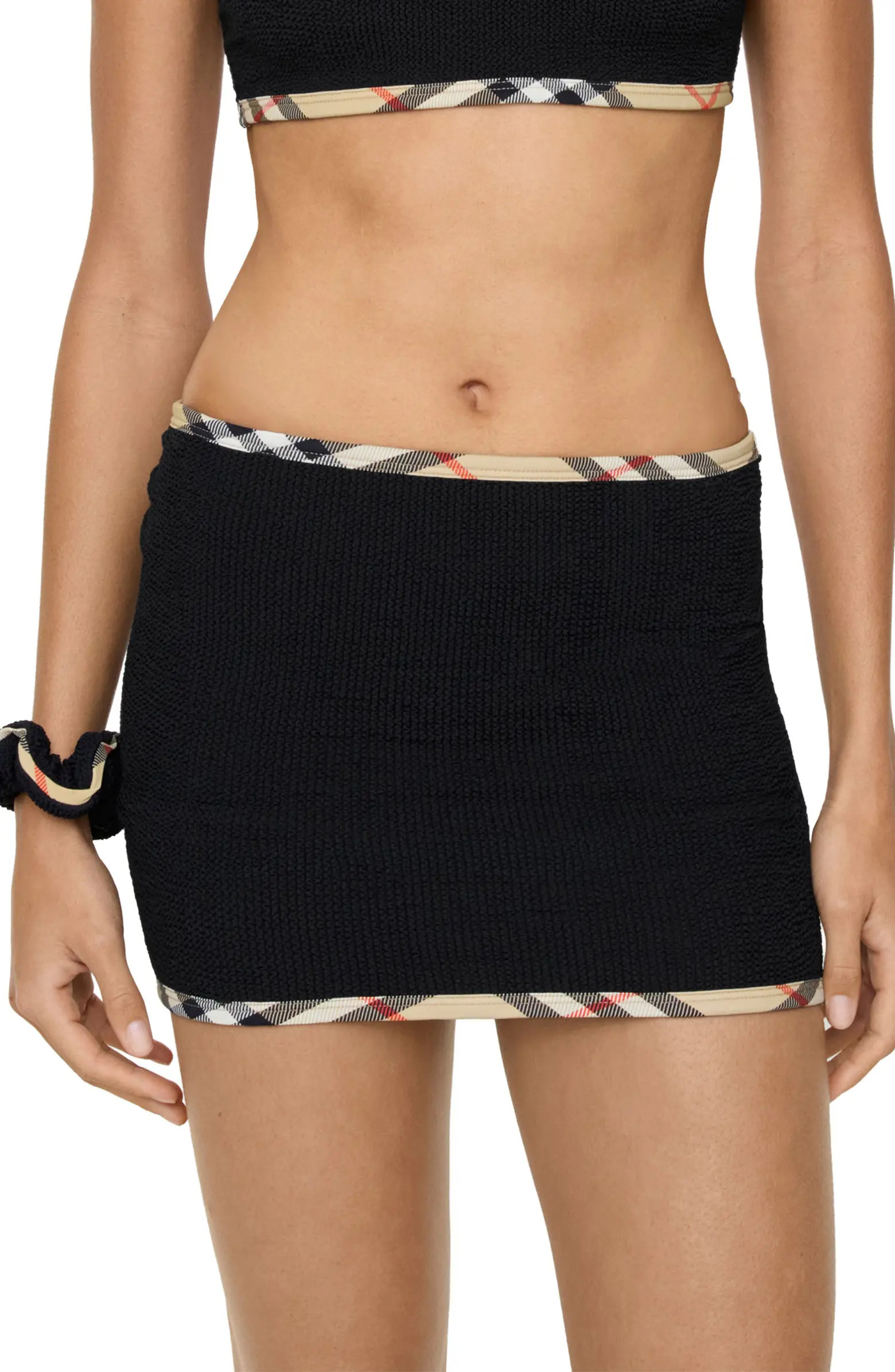 Burberry x Hunza G Devyn 2-in-1 Swim Skirt/Tube Top & Matching Scrunchie Set | Nordstrom | Nordstrom