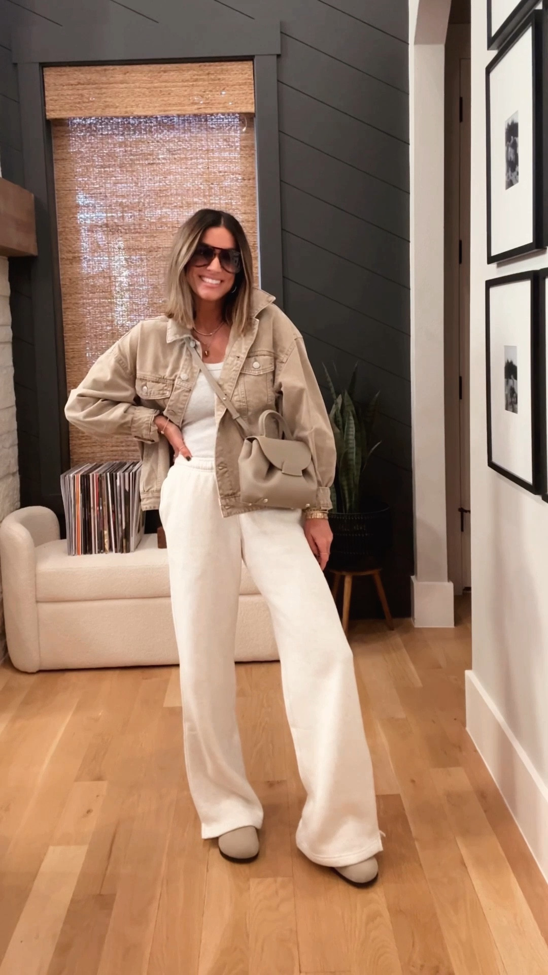 Perfect Saturday uniform—easy & comfy but make it cute! My jacket is $35 and so perfect for fall! 
Wearing an XS in the jacket, sweatpants and tank, everything is true to size. 

#LTKStyleTip #LTKFindsUnder100 #LTKFindsUnder50