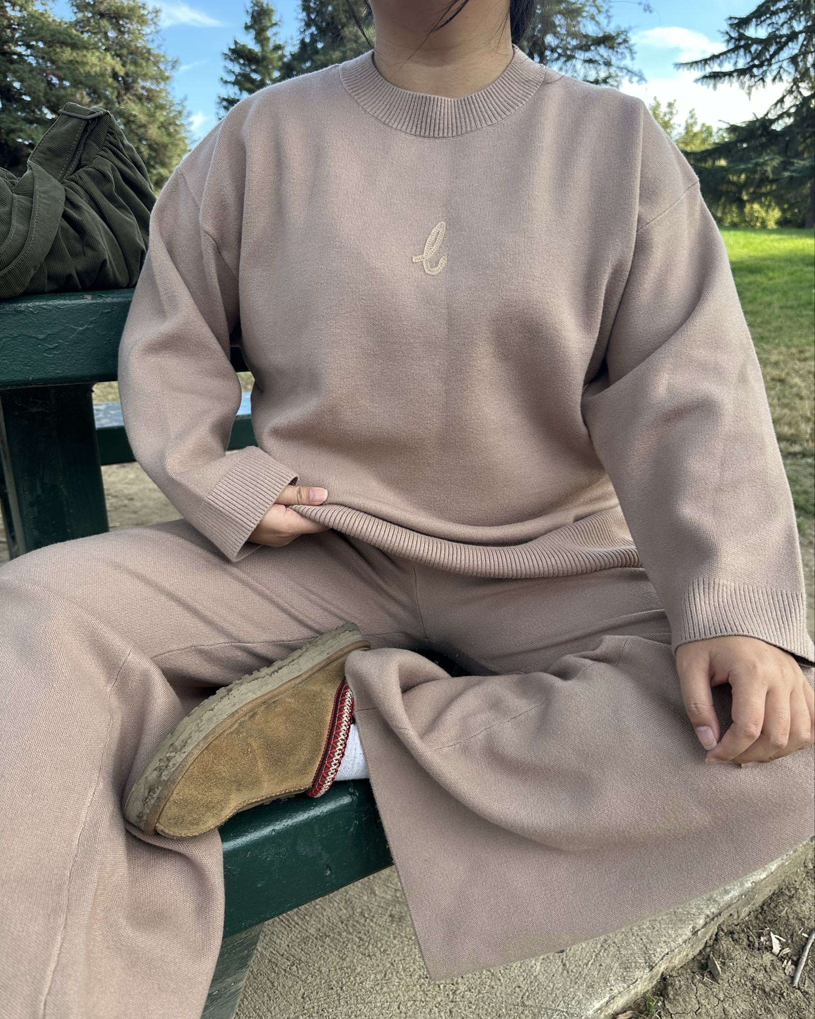 a comfy matching set from Lounge, perfect pant length for my petite girls 🤎🍂

#LTKStyleTip #LTKPetite #LTKootd