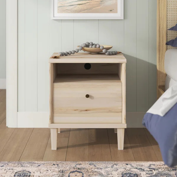 Harrison 1 - Drawer Nightstand in Pacific Maple | Wayfair North America
