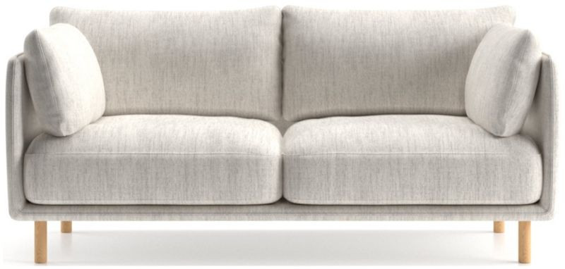 Wells Apartment Sofa with Natural Leg Finish + Reviews | Crate & Barrel | Crate & Barrel