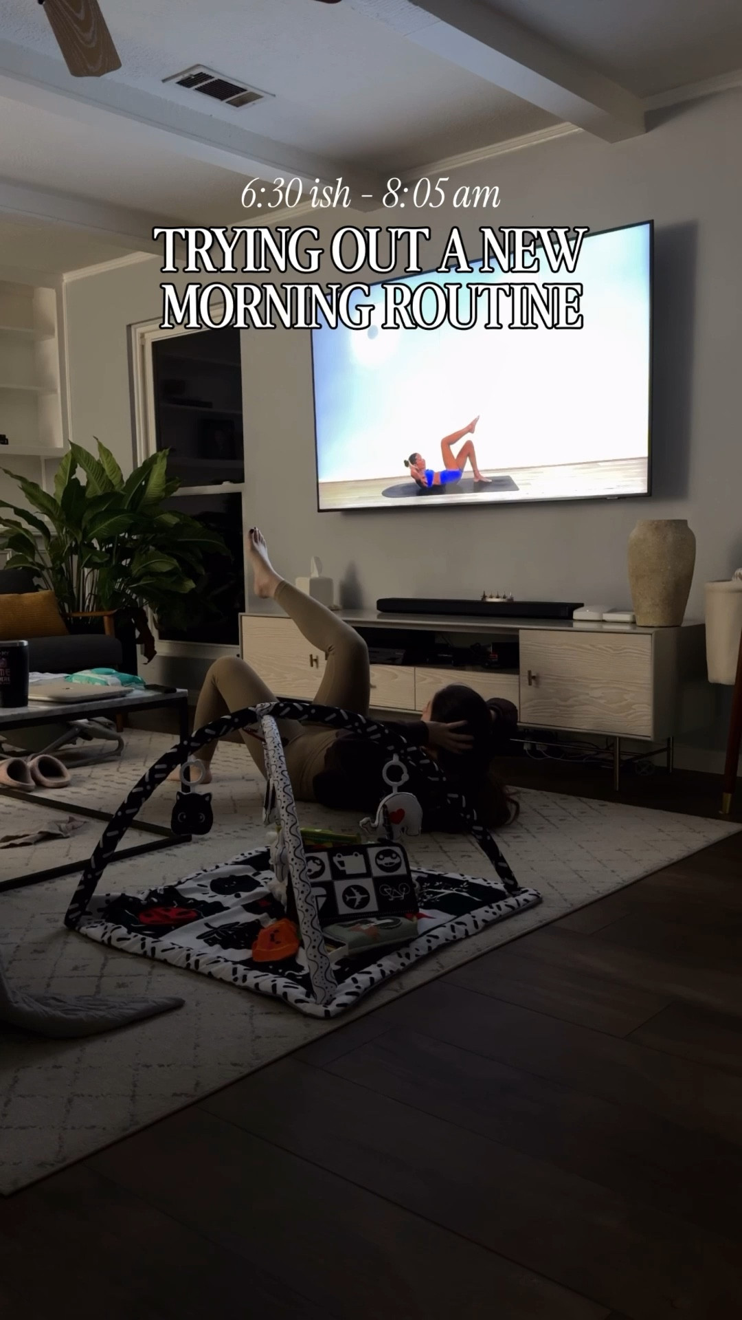 Day 1 of my, what I hope will be, new morning routine as a mom of 3 with baby. 

Trying to get back to consistency when it comes to training.  I used to love my morning walks when I took Ava to school, but the weather has not been cooperating. And because I’m on baby duty, leaving for the gym is not an option.  So here I am giving this Pilates channel on YouTube a try! 

#LTKfitnessgoals #LTKmomlife #LTKvlog