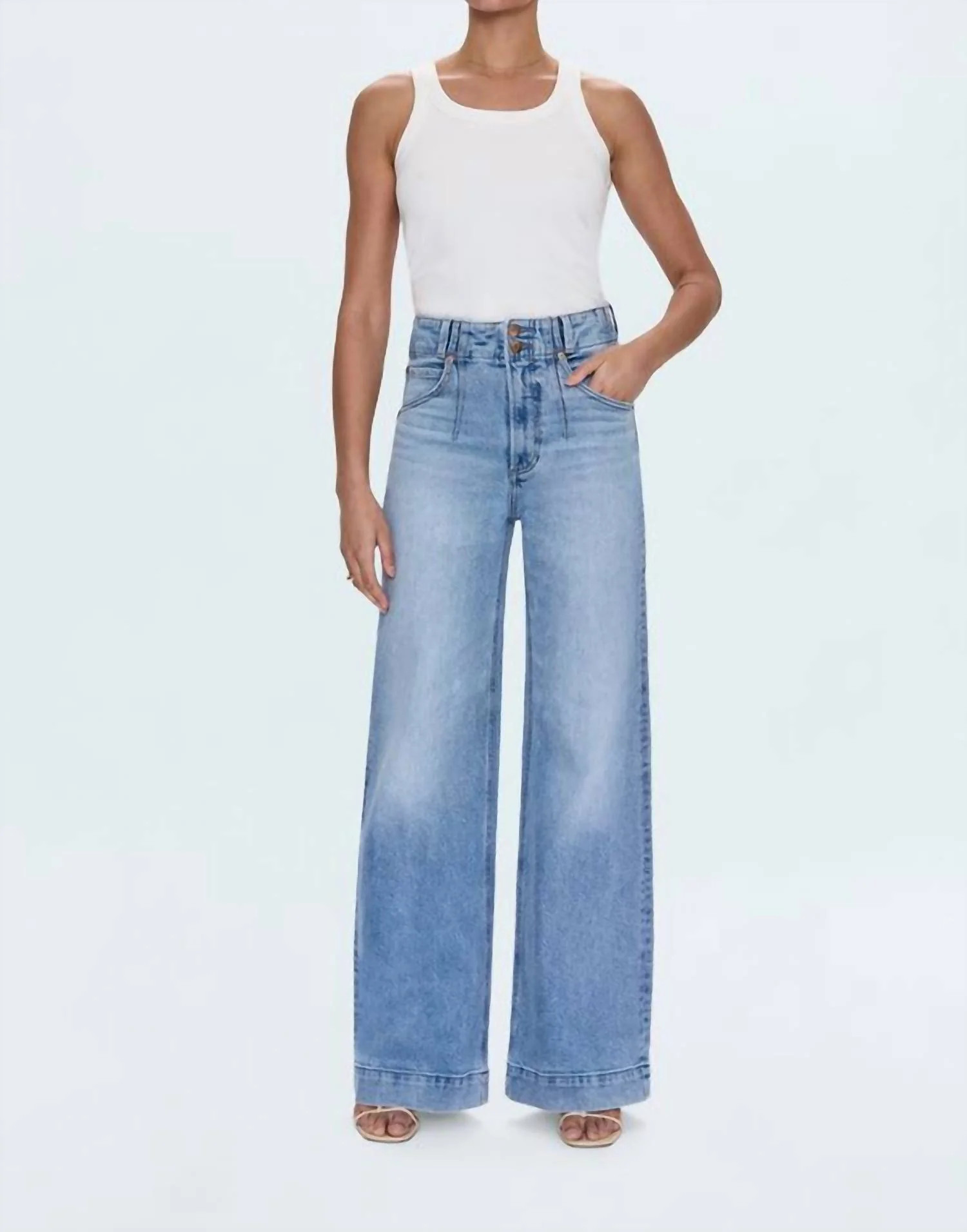 Lana High Rise Ultra Wide Leg Jeans In Terrace | Shop Simon
