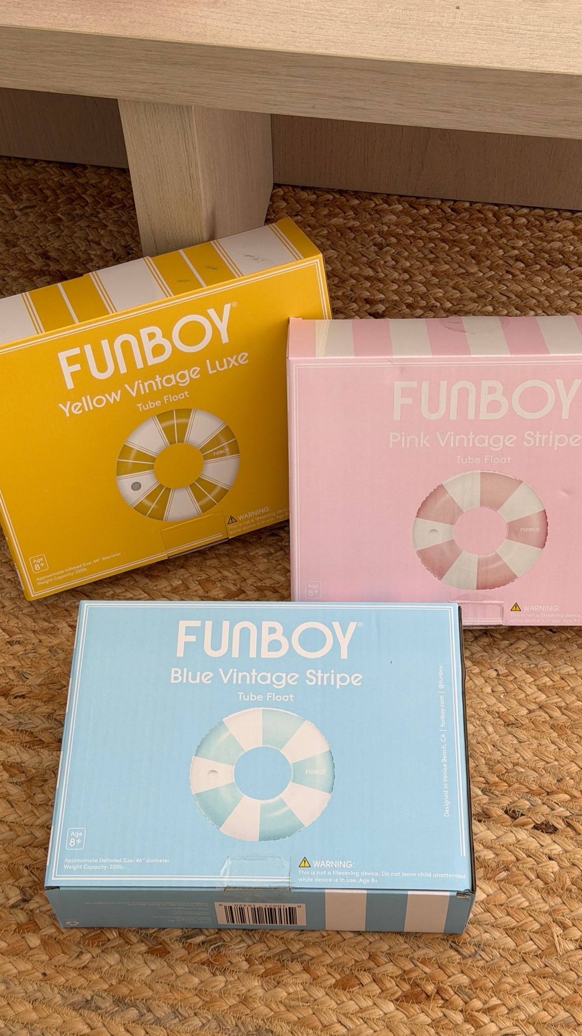 Vintage pool floats