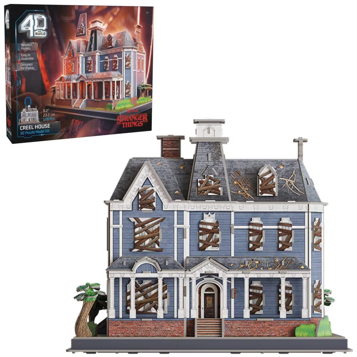 4D Build Stranger Things Creel House 3D Puzzle Kit with Stand, 179 Pieces, Collectible Model, Dis... | Target