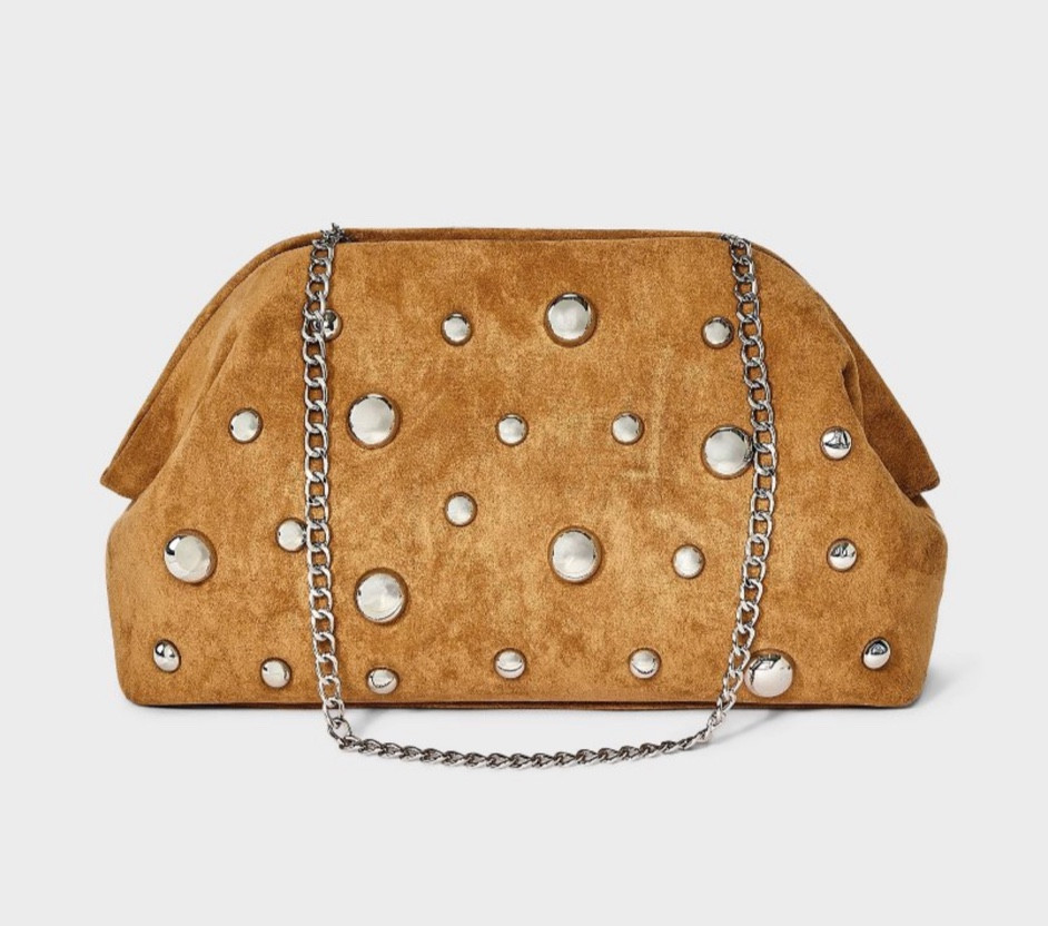 Studded clutch with strap! Comes in four colors and going fast 

#LTKStyleTip #LTKSeasonal #LTKFindsUnder50
