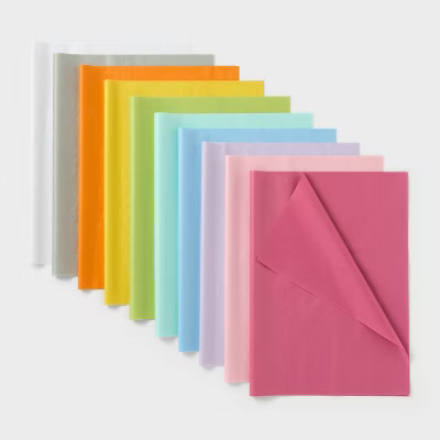 50ct Tissue Paper Pastel and Bright Colors - Spritz™ | Target
