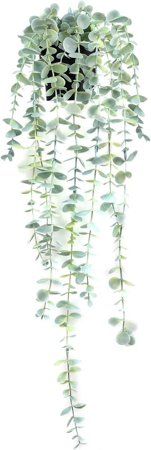 BACAMA Hanging Plants Artificial Decor Fake Potted Trailing Vines Lifelike Greenery for New Home ... | Amazon (US)