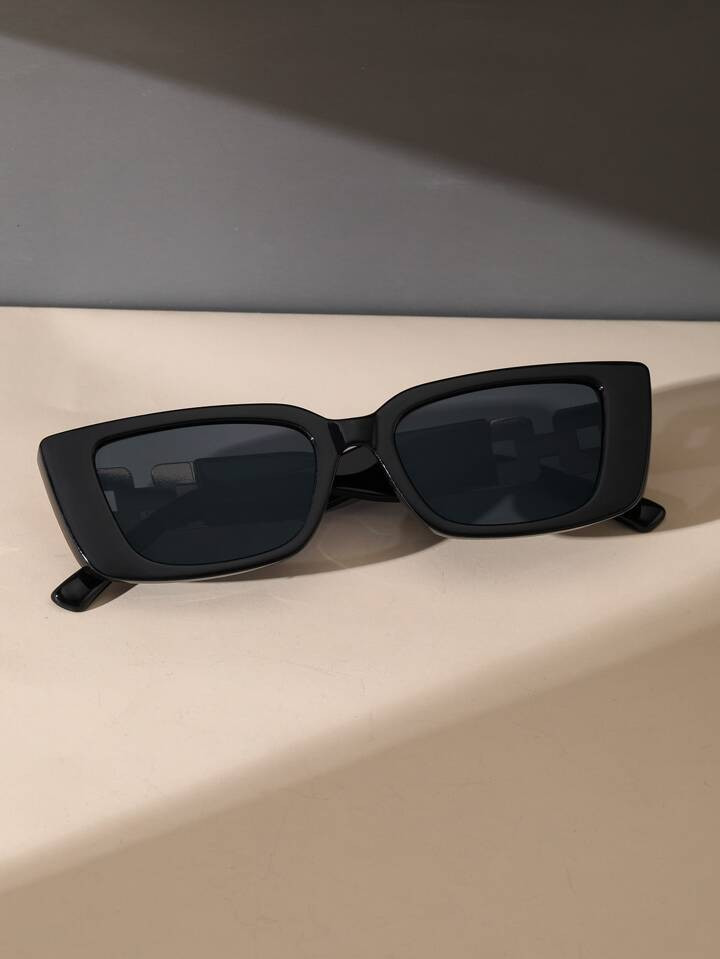 1pair Vintage Plastic Frame Geometric Eyeglasses Shades With Changeable Legs For Outdoor Travel F... | SHEIN