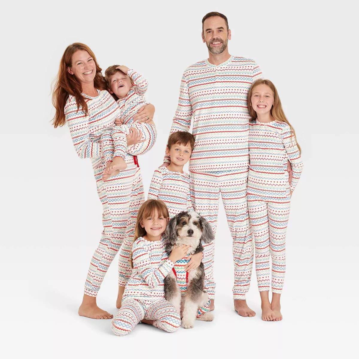Women's Fair Isle Print Snuggly Soft Holiday Matching Family Pajama Pants - Wondershop™ White | Target