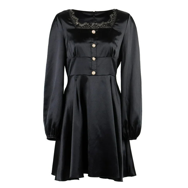 Icvfdpl Wedding Guest Dresses For Women Autumn And Winter Long Sleeve Satin Party Dress | Walmart (US)