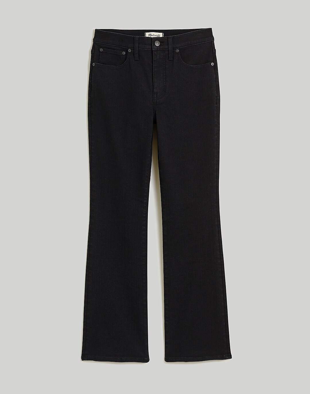 Kick Out Crop Jeans in True Black Wash: Coated Edition | Madewell