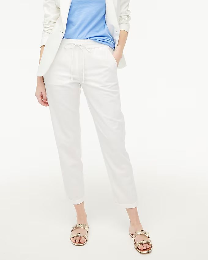 Linen-cotton drawstring pant | J.Crew Factory