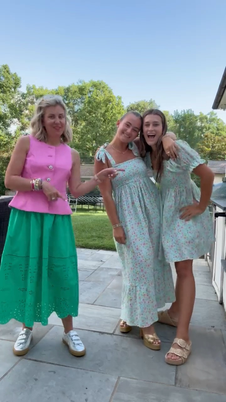 This is what I mean when I say my girls steal my things…ha! MC & Kate sporting my new (size small) dresses from Maybell and Mine. Cuties!! 

My sizing:
Top - 2 (code HHCX)
Skirt - xs 
Sneaker - 8

#LTKmomlife #LTKKids #LTKSeasonal