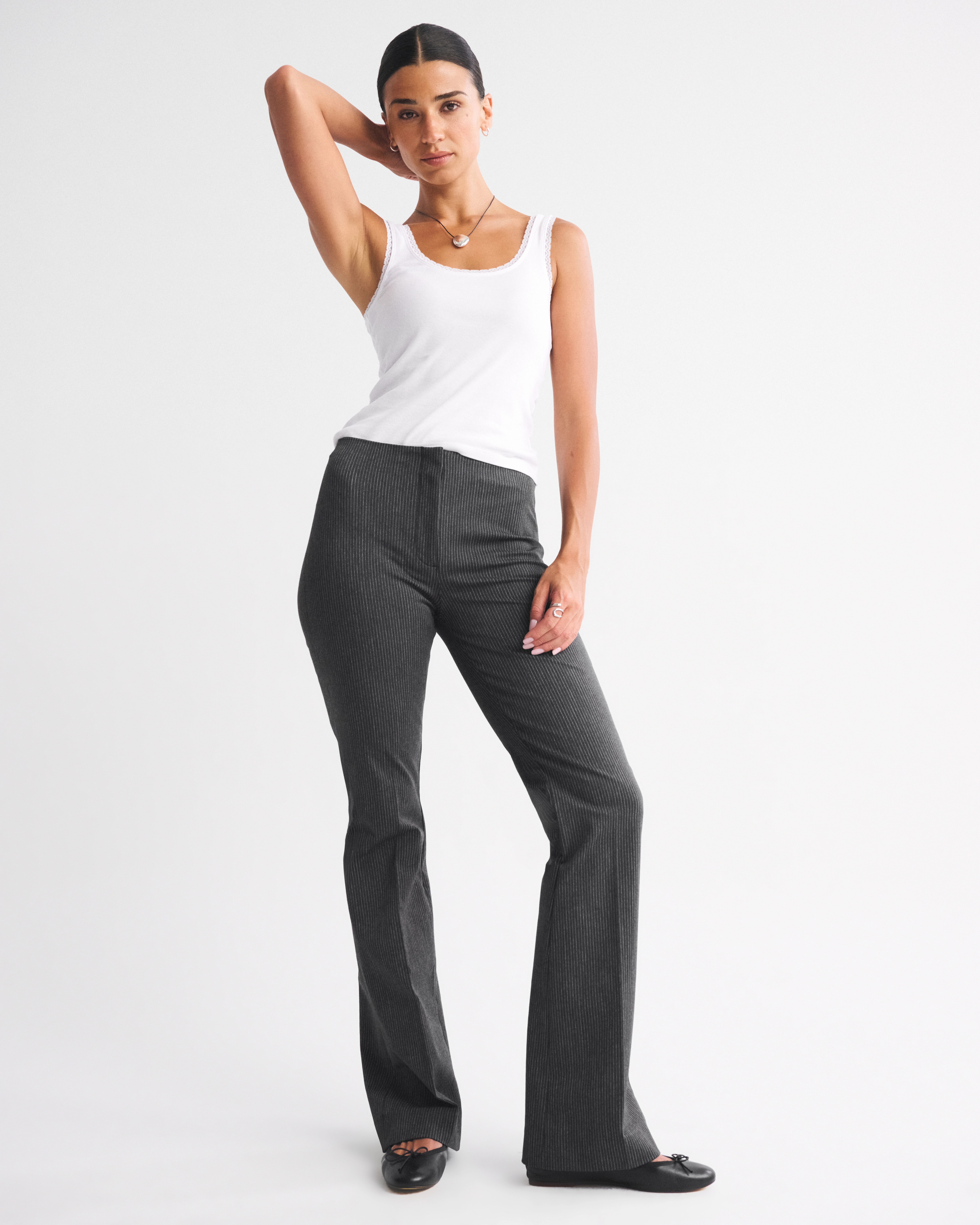 Curve Love A&F Forme Bootcut Pant | Abercrombie & Fitch (US)