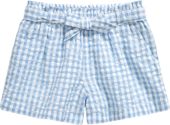 Belted Cotton Seersucker Shorts | Nordstrom
