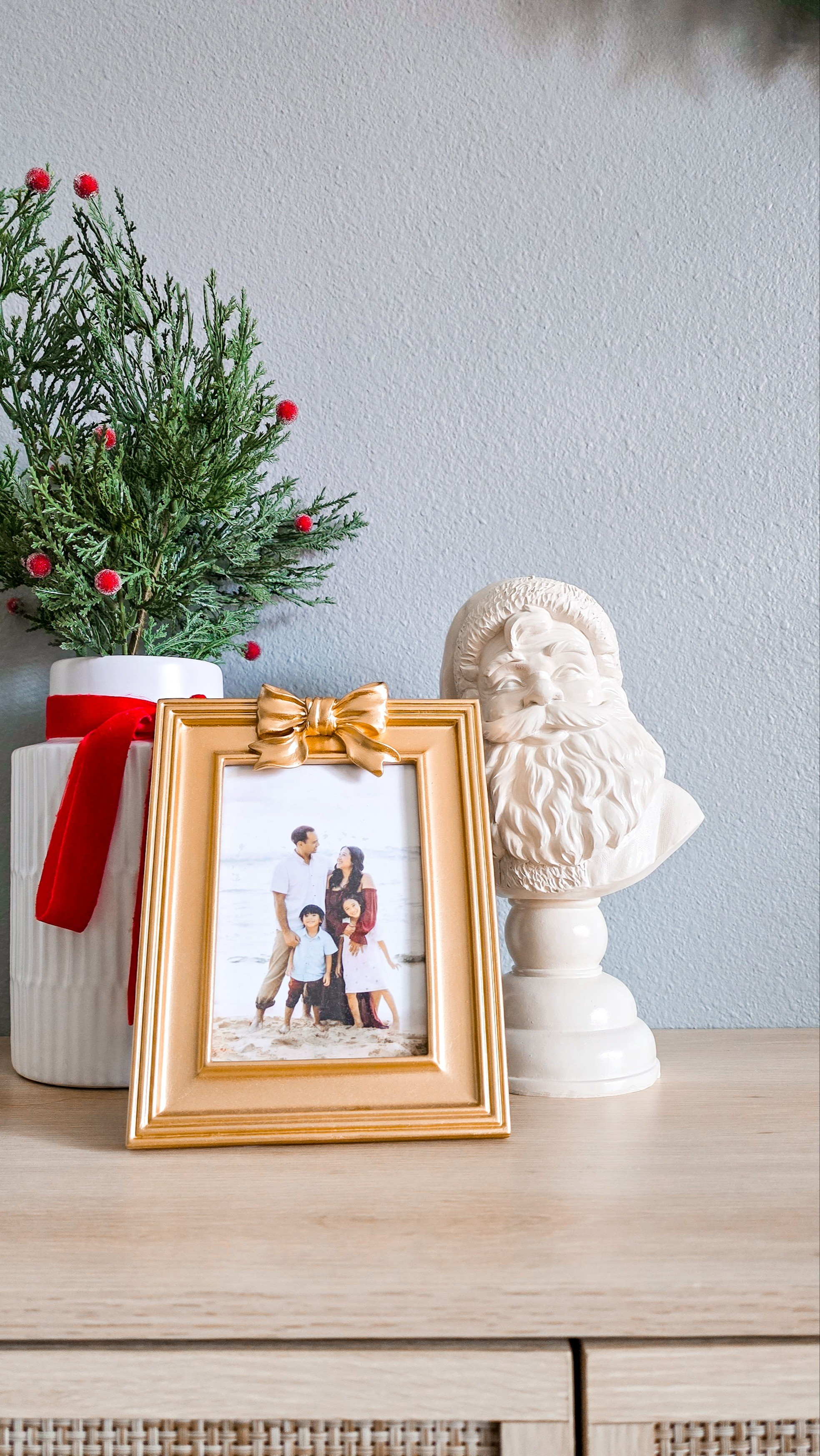 The viral Santa bust and velvet bow garland are so good! 🎅✨️ 10 more weeks until Christmas! 

#LTKSeasonal #LTKHome #LTKFamily