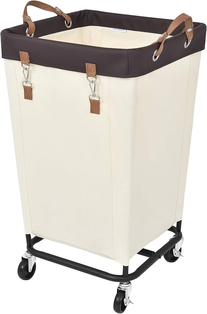 StorageWorks 160L Laundry Basket with Wheels, Large Rolling Hampers for Clothing Organizer, Dirty... | Amazon (US)