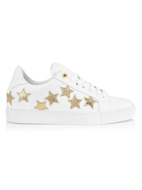Star Patch Leather Low-Top Sneakers | Saks Fifth Avenue