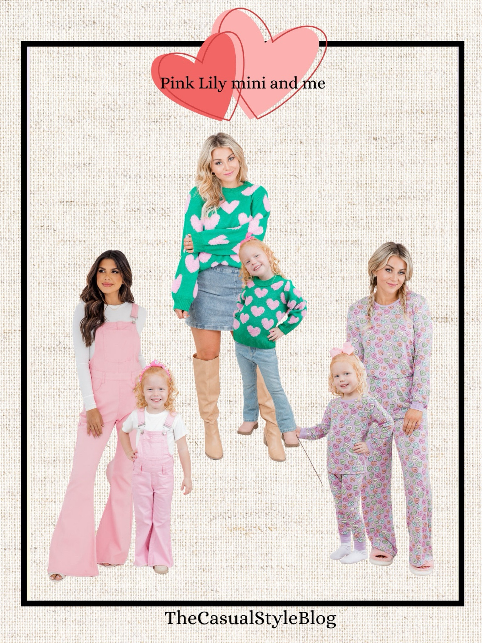 a pink Lily matching  mini and me Valentines outfits! 



#LTKSeasonal #LTKfamily #LTKfindsunder50