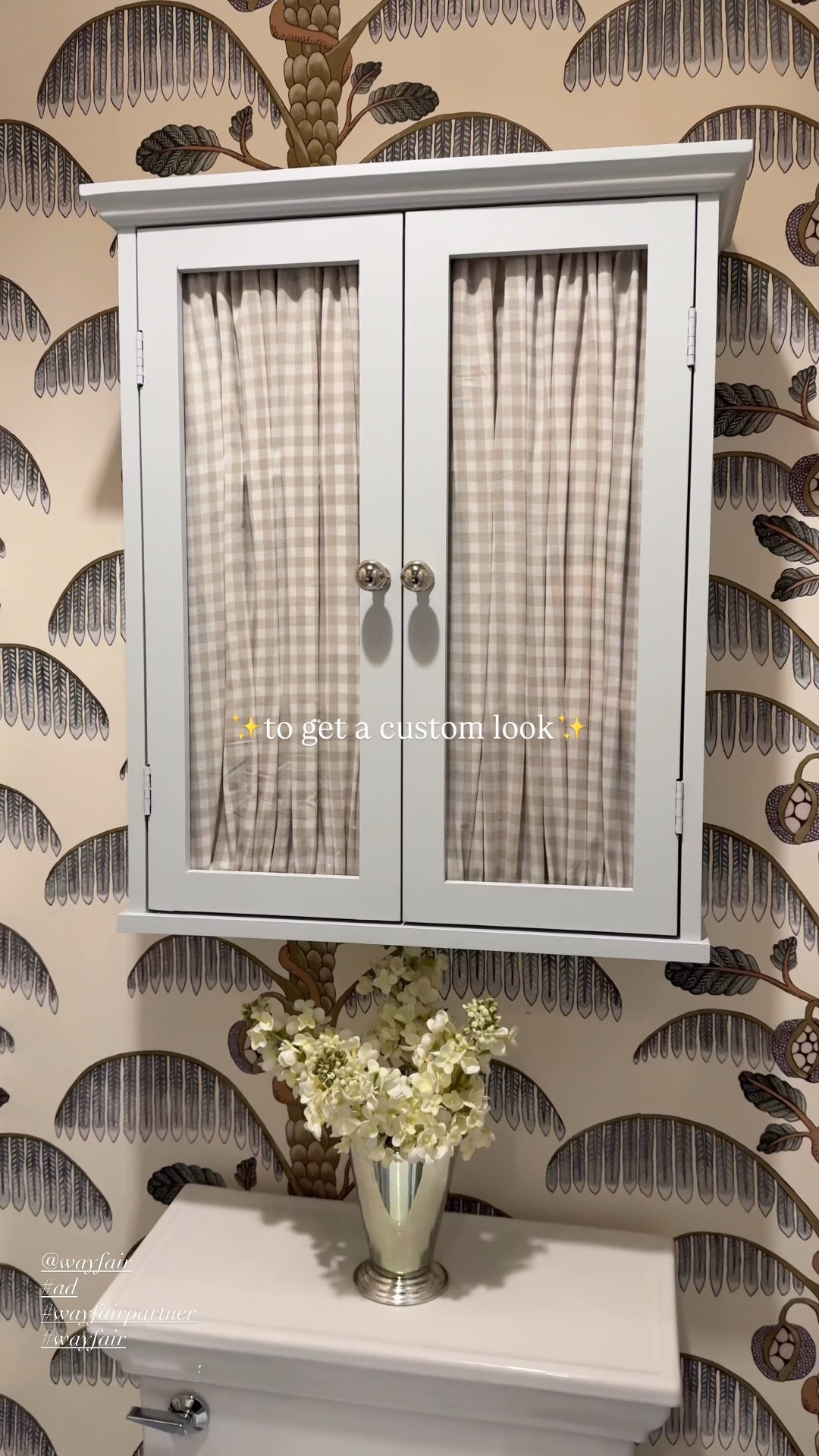 Transformed this cutie cabinet for a custom look in our powder room! Everything linked here 🩵

@wayfair 
#ad #wayfair #wayfairpartner 

#LTKHome