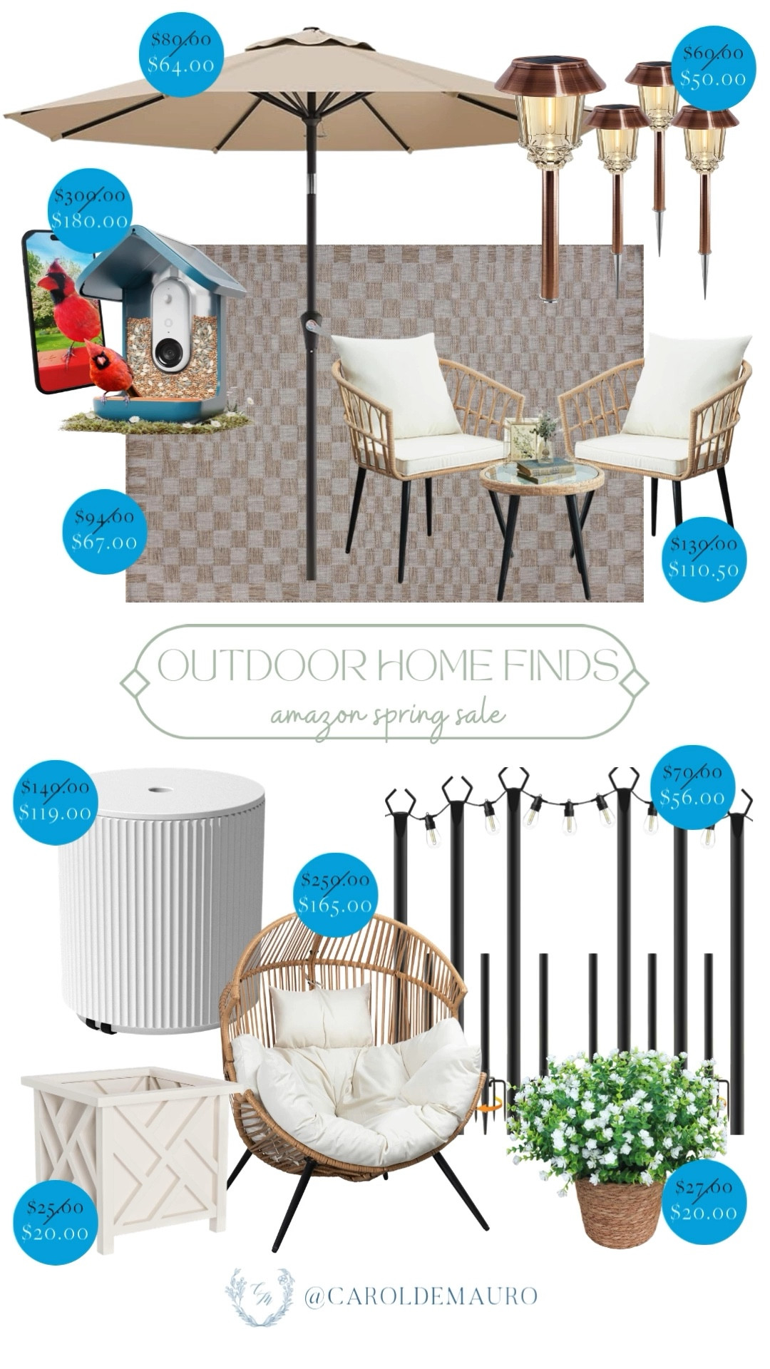 Get your patio ready for sunny days with these stunning outdoor finds, now on sale for the Amazon Spring Sale. From aesthetic wicker seating to smart bird feeders and solar lighting, you can easily create a cozy backyard retreat.

patio decor, home refresh, neutral style, outdoor furniture, exterior design, cozy home, front porch goals, creator favorites 2026

#LTKHome #LTKSeasonal #LTKSaleAlert