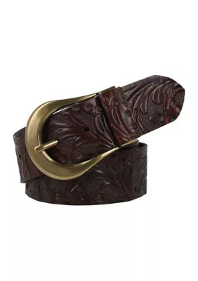 Frye Women's 42 Millimeter Tooling Belt, Brown, Small | Belk