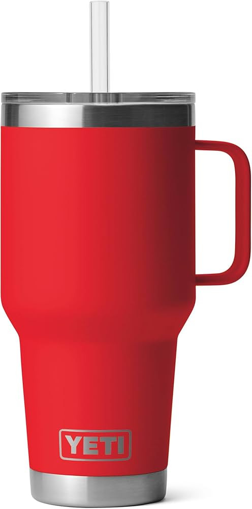 YETI Rambler 35 oz Tumbler with Handle and Straw Lid, Travel Mug Water Tumbler, Vacuum Insulated ... | Amazon (US)