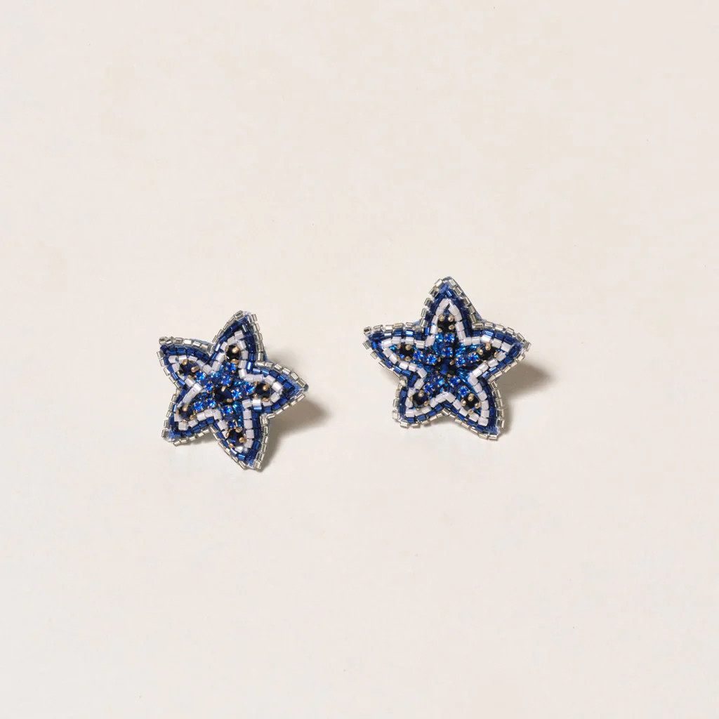 Star Studs Navy | Mignonne Gavigan