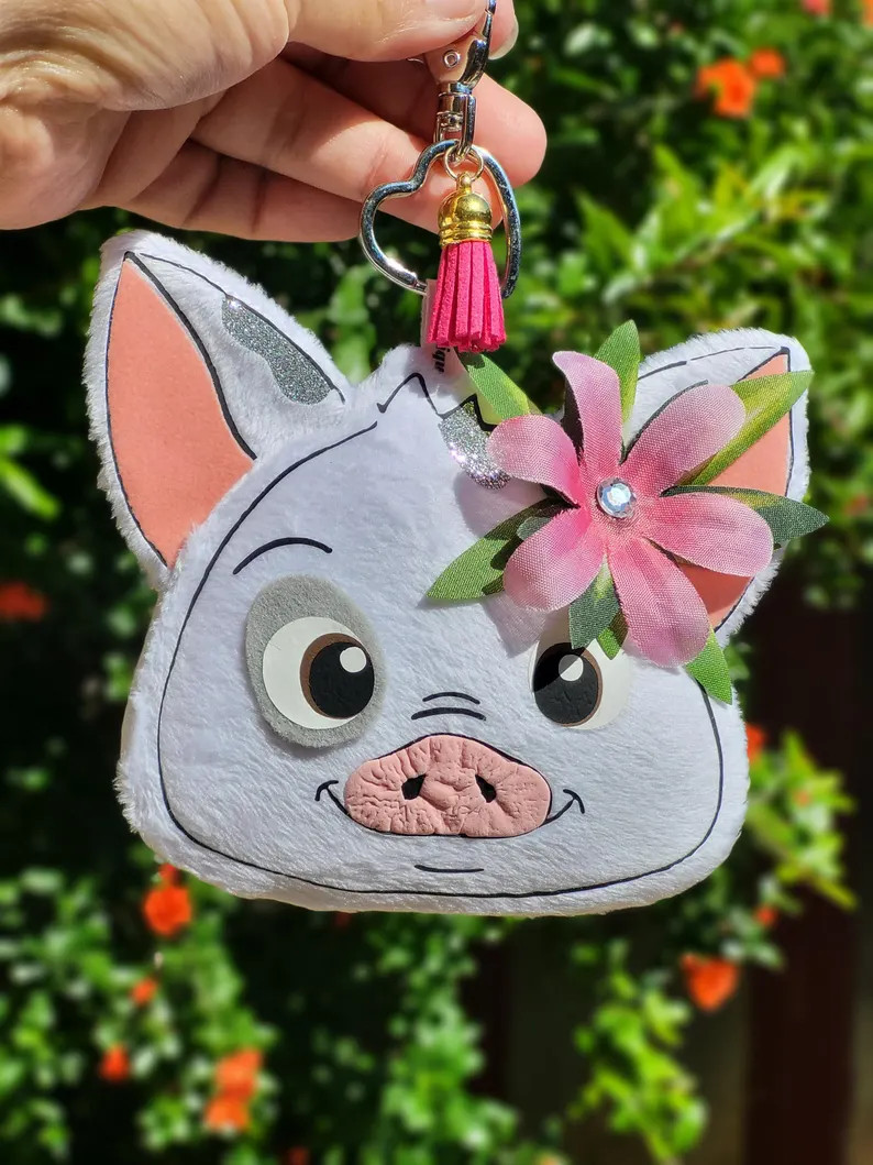 Pua Bag Charm/Pig Keychain/Moana Keycharm Accessory | Etsy (Global)