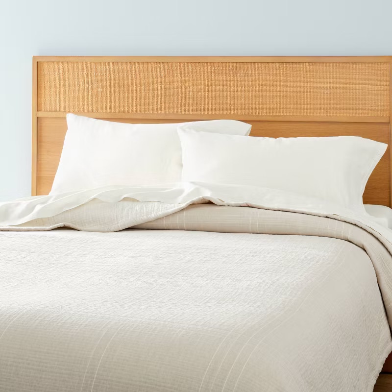 Microstripe Jacquard Coverlet - Hearth & Hand™ with Magnolia | Target