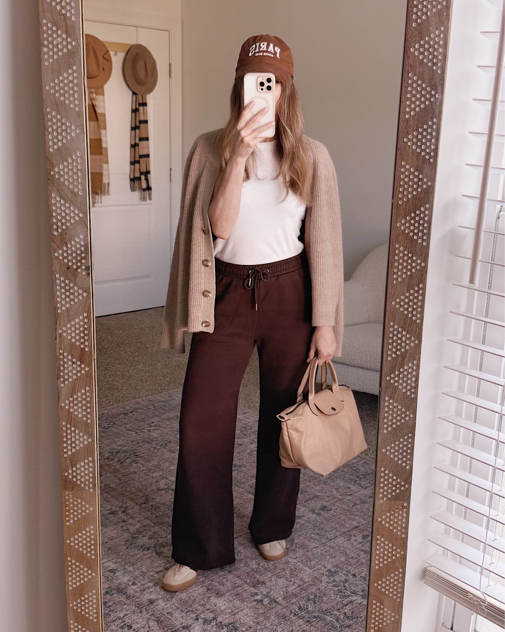 This is exactly how I wear brown in real life. Easy layers, comfortable pants, and pieces that still feel pulled together without trying too hard.

spring neutral outfit, brown outfit ideas, casual spring style, everyday spring outfit women over 40, neutral layers, brown joggers outfit, classic spring basics

#LTKHoliday #LTKOver40 #LTKgrwm