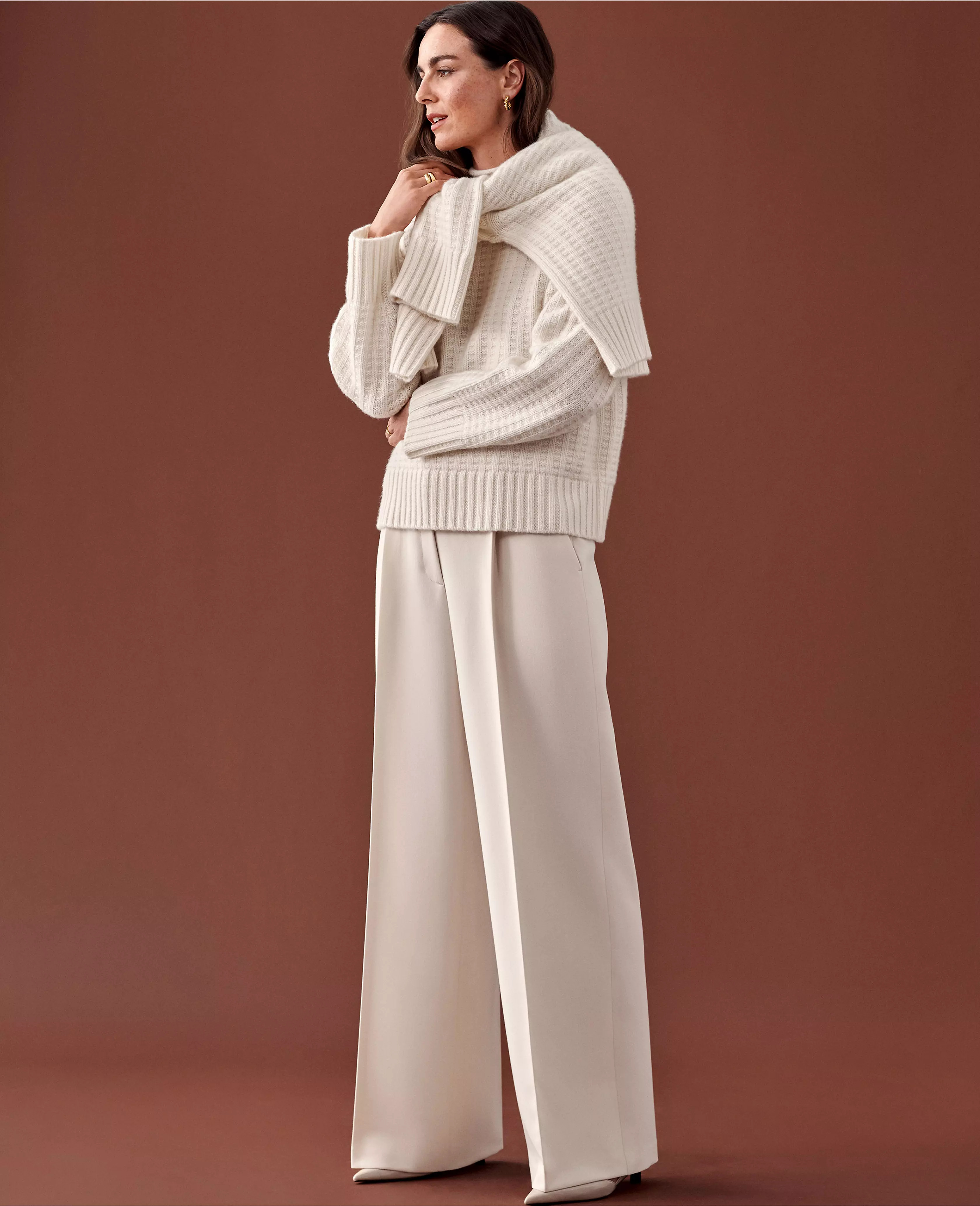 The Pleated Wide Leg Pant | Ann Taylor (US)