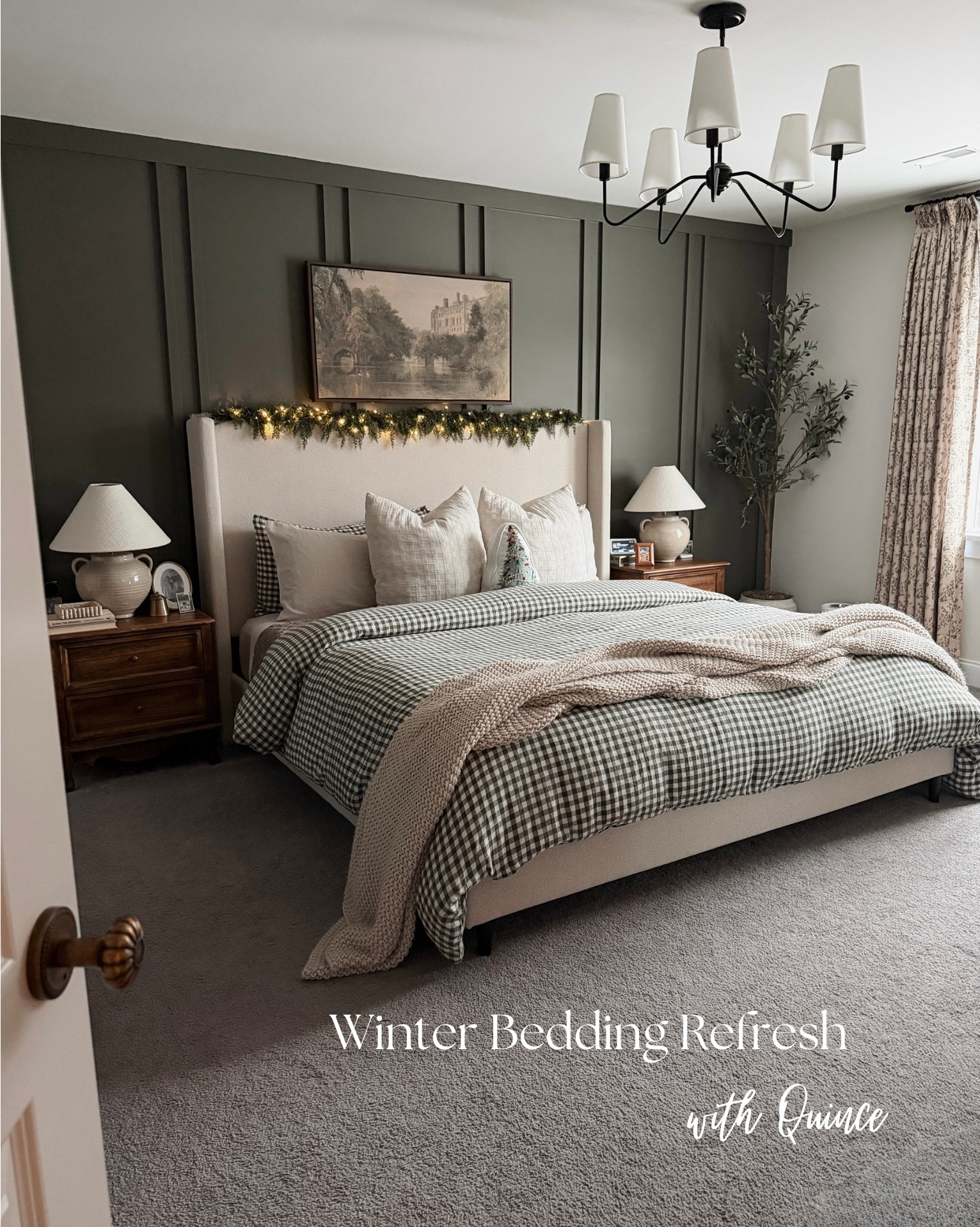 There is no better feeling than a winter bedding refresh! ✨🫒🤌🏼

#LTKU #LTKHome #LTKHoliday