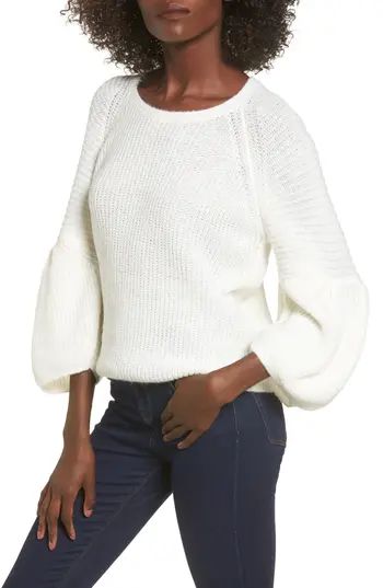 Women's Leith Bubble Sleeve Sweater | Nordstrom