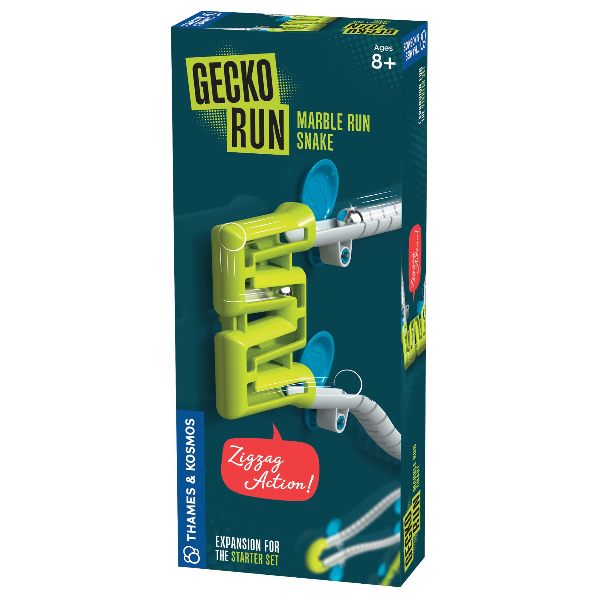 Gecko Run Marble Run Snake Expansion Pack by Thames & Kosmos – Extra Zigzag Maze for Vertical M... | Amazon (US)