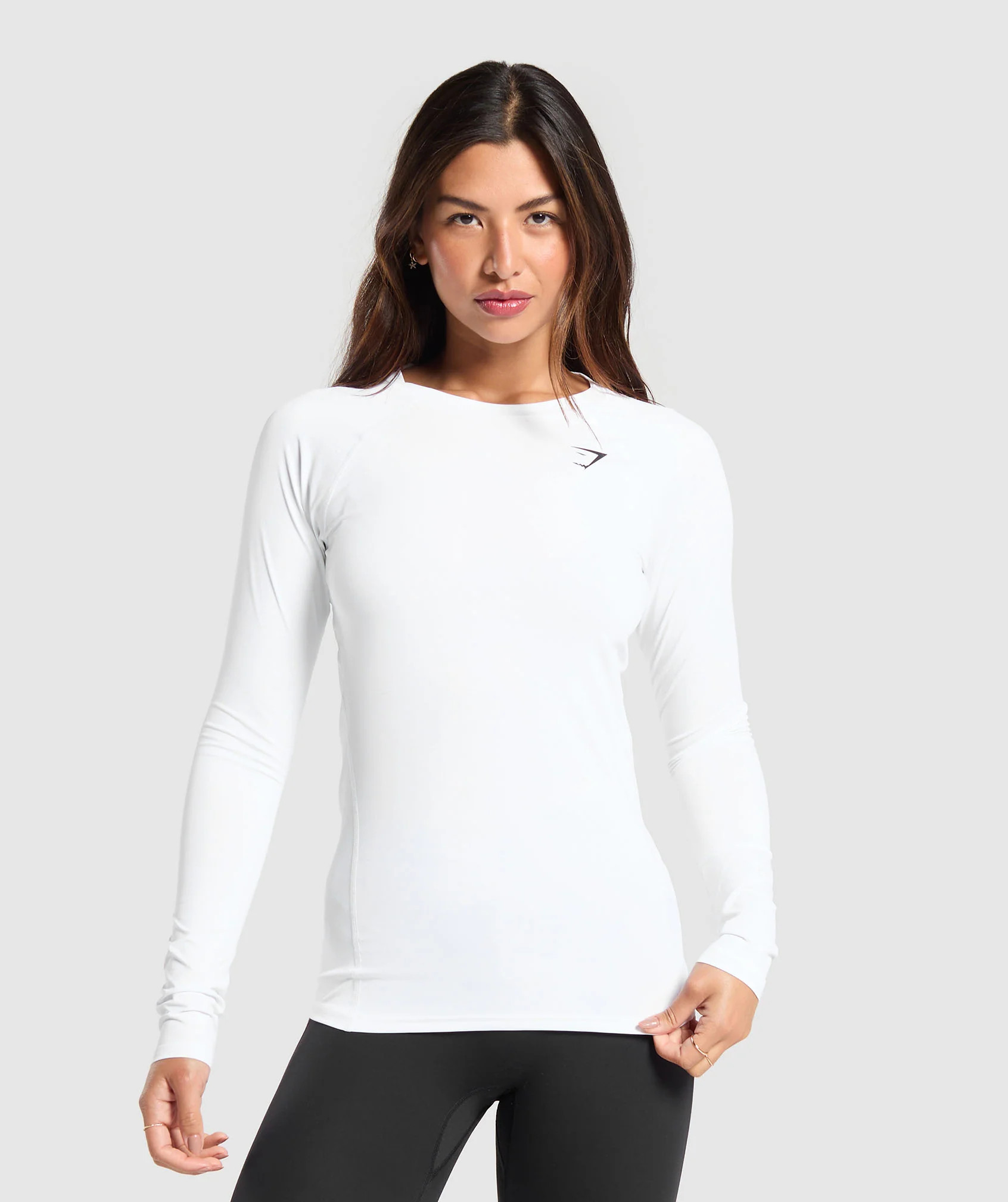 Gymshark Training Baselayer Long Sleeve Top - White | Gymshark UK