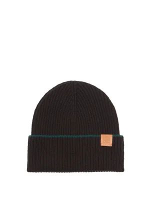 Anagram-patch wool beanie hat  | Loewe | MATCHESFASHION UK | Matches (UK)
